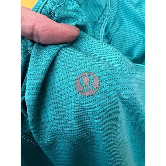 Lululemon I Just Wanna Run Lagoon Blue Ruched Athletic Tank Top Women’s Size 8 - Picture 5 of 7